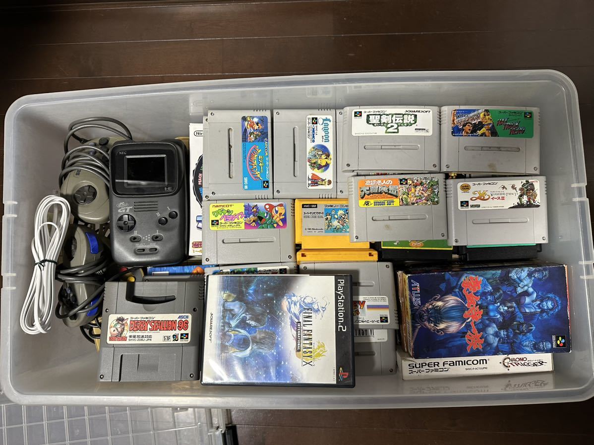 スーパーファミコン ファミコン セガサターン PS2 PCエンジンGT ソフト
