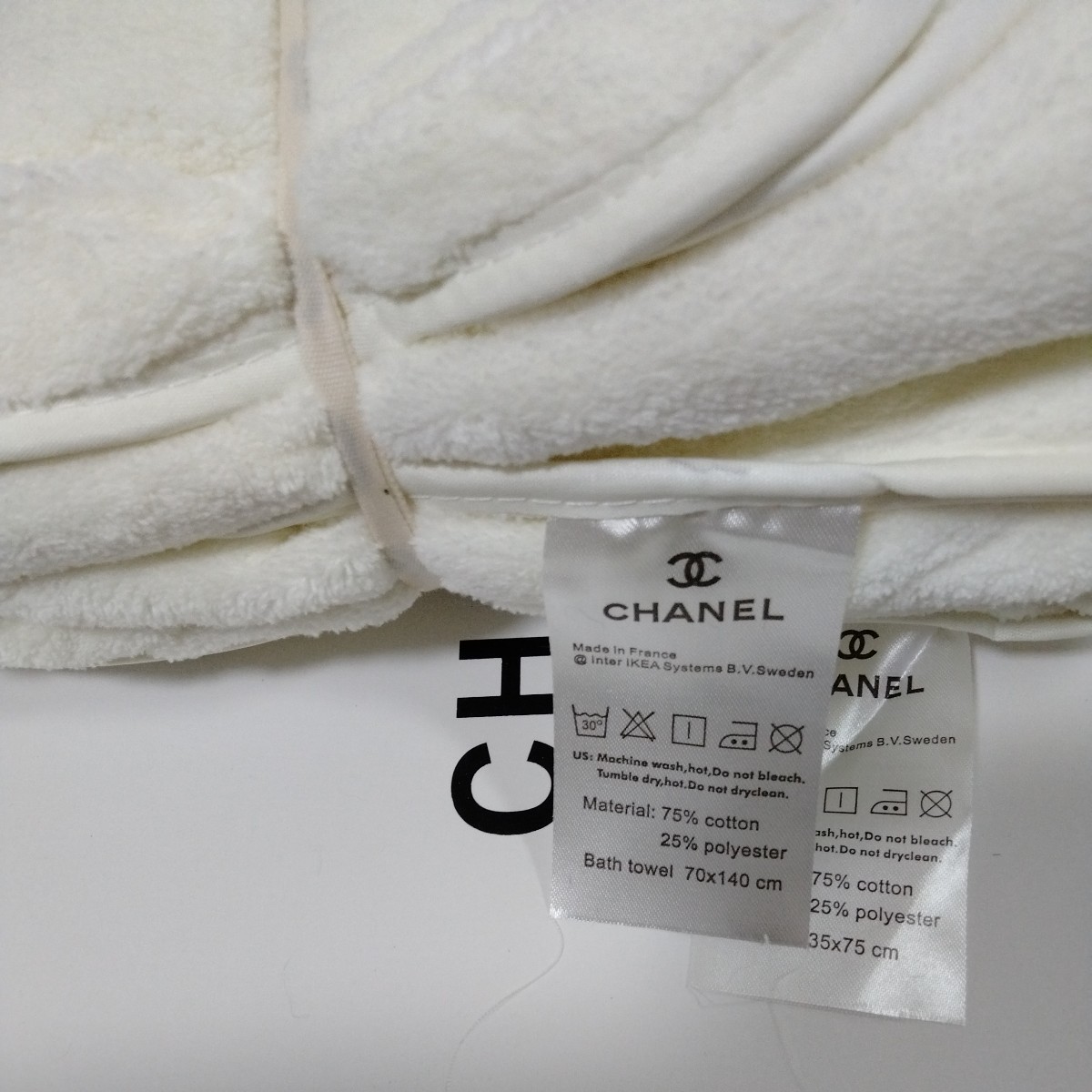 CHANEL ノベルティ バスタオル シャネル ファイルタオル セット(バス  