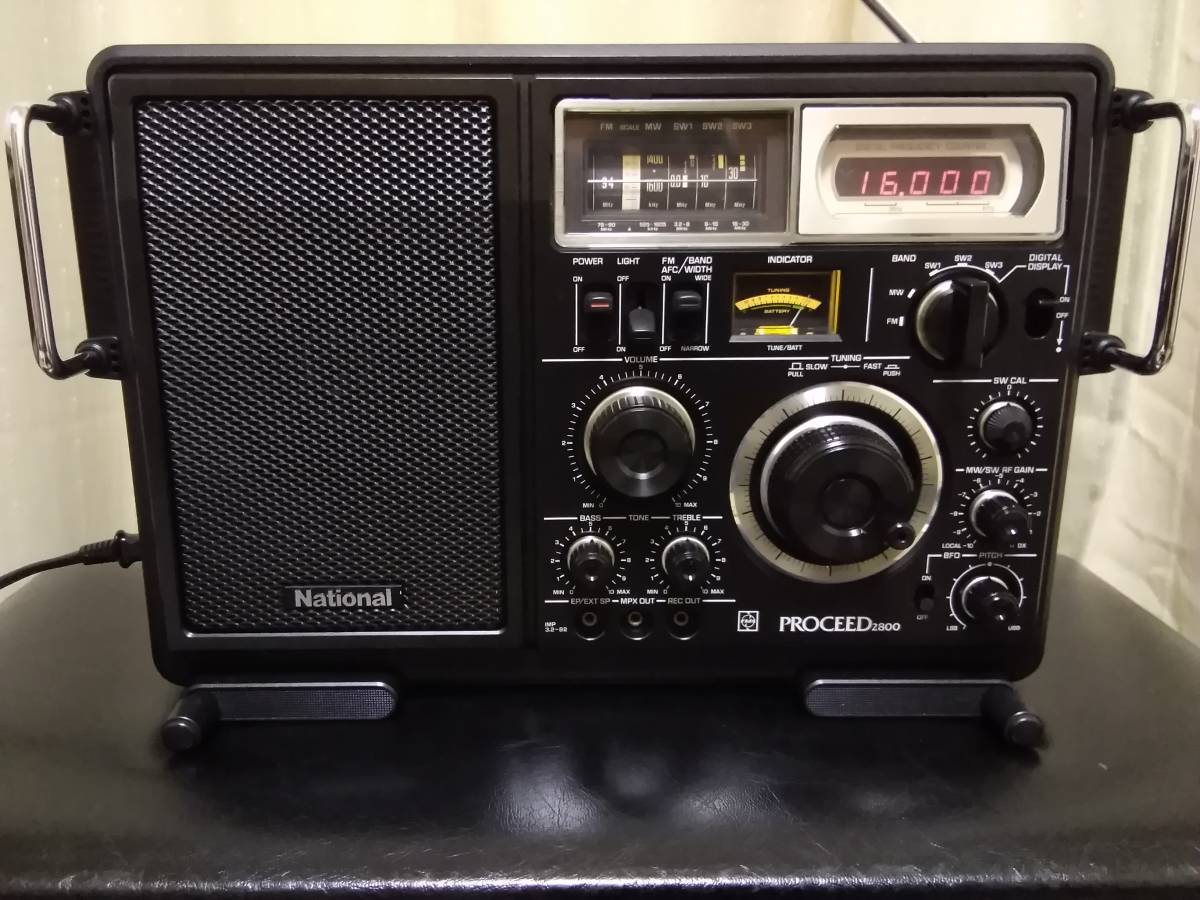 ⁄ RJX-4800 10バンド National PROCEED ナショナル BCLラジオ 中古 FM