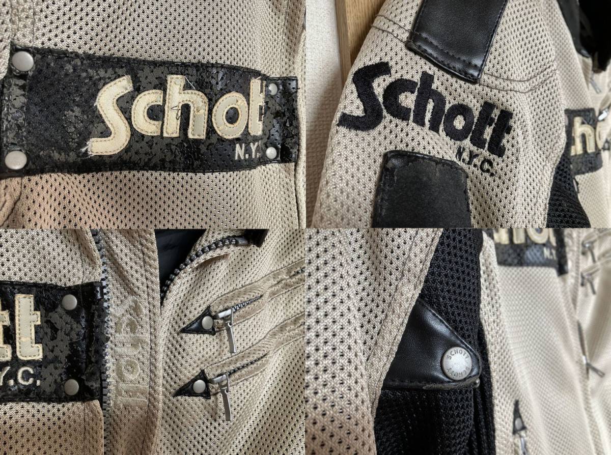 ☆難あり☆Schott ショット メッシュ ジャケット 42（Lサイズ相当 