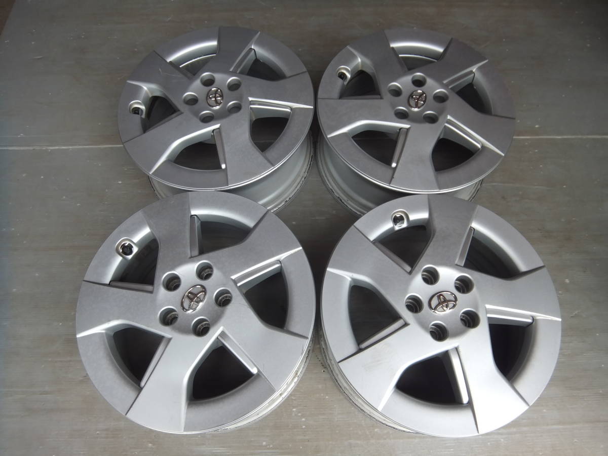 トヨタ】30プリウス 純正アルミホイール 15x6J 5-100 +45 ハブ54☆4本