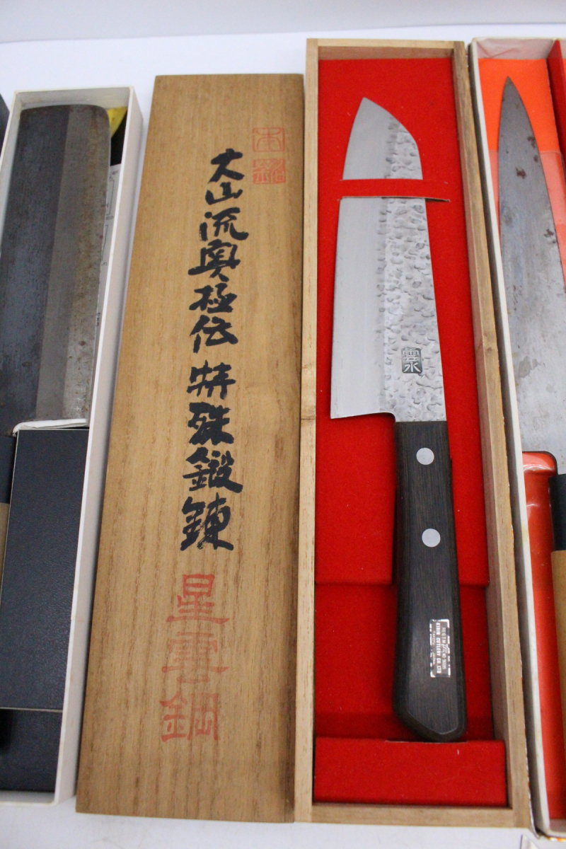 USED 【ト石】包丁まとめ 兼守/兼平/千代宝/雲水/克弘/関蔵/陳健一/J.A.