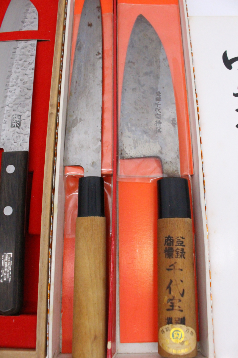 USED 【ト石】包丁まとめ 兼守/兼平/千代宝/雲水/克弘/関蔵/陳健一/J.A.