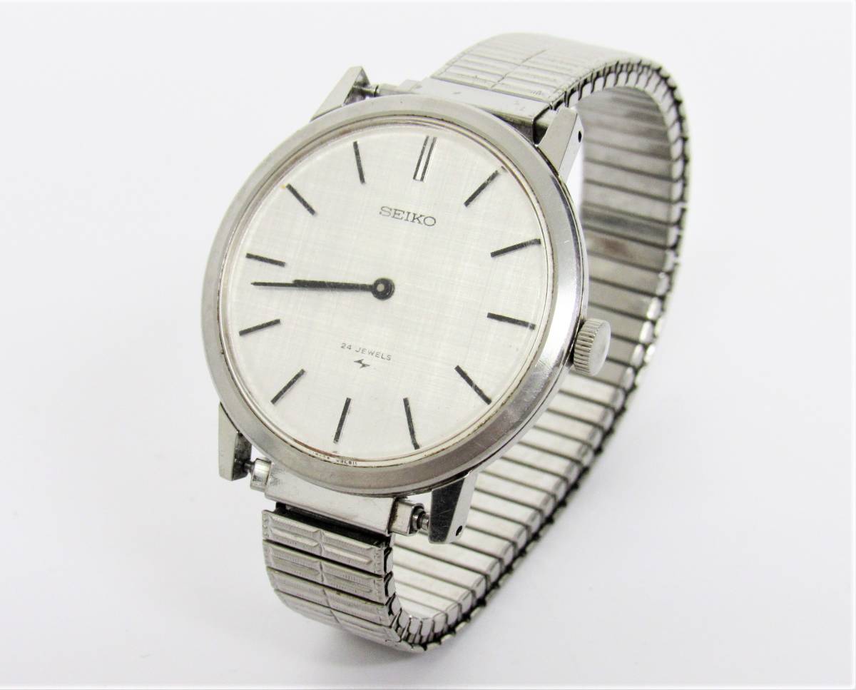 70s Vintage Seiko Chariot 希少文字盤 立体 K118 SEIKO 手巻き腕時計