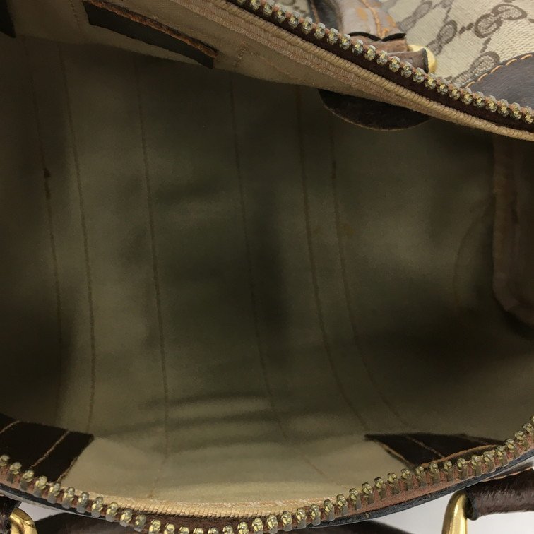 GUCCI オールドグッチ GGスプリーム シェリーライン ボストン