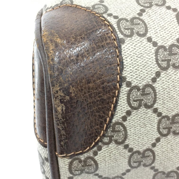 GUCCI オールドグッチ GGスプリーム シェリーライン ボストン
