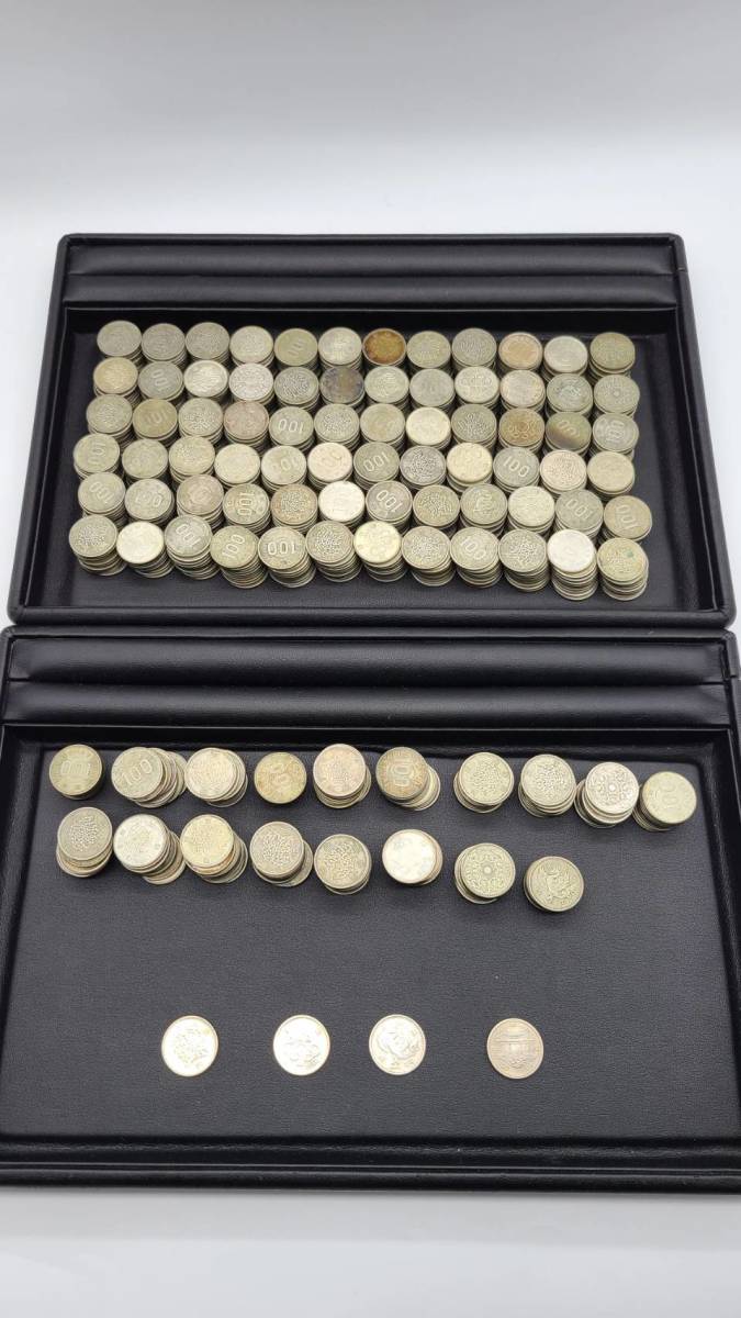 7839A 100円銀貨 稲穂 鳳凰 【OP8859HR】1円～ 100円銀貨 鳳凰 オリンピック 稲穂 900枚 額面90，000円分 記念コイン  銀貨 アンティーク 古銭 コレクター コレクション オリンピック記念 1000円銀貨 合計141枚