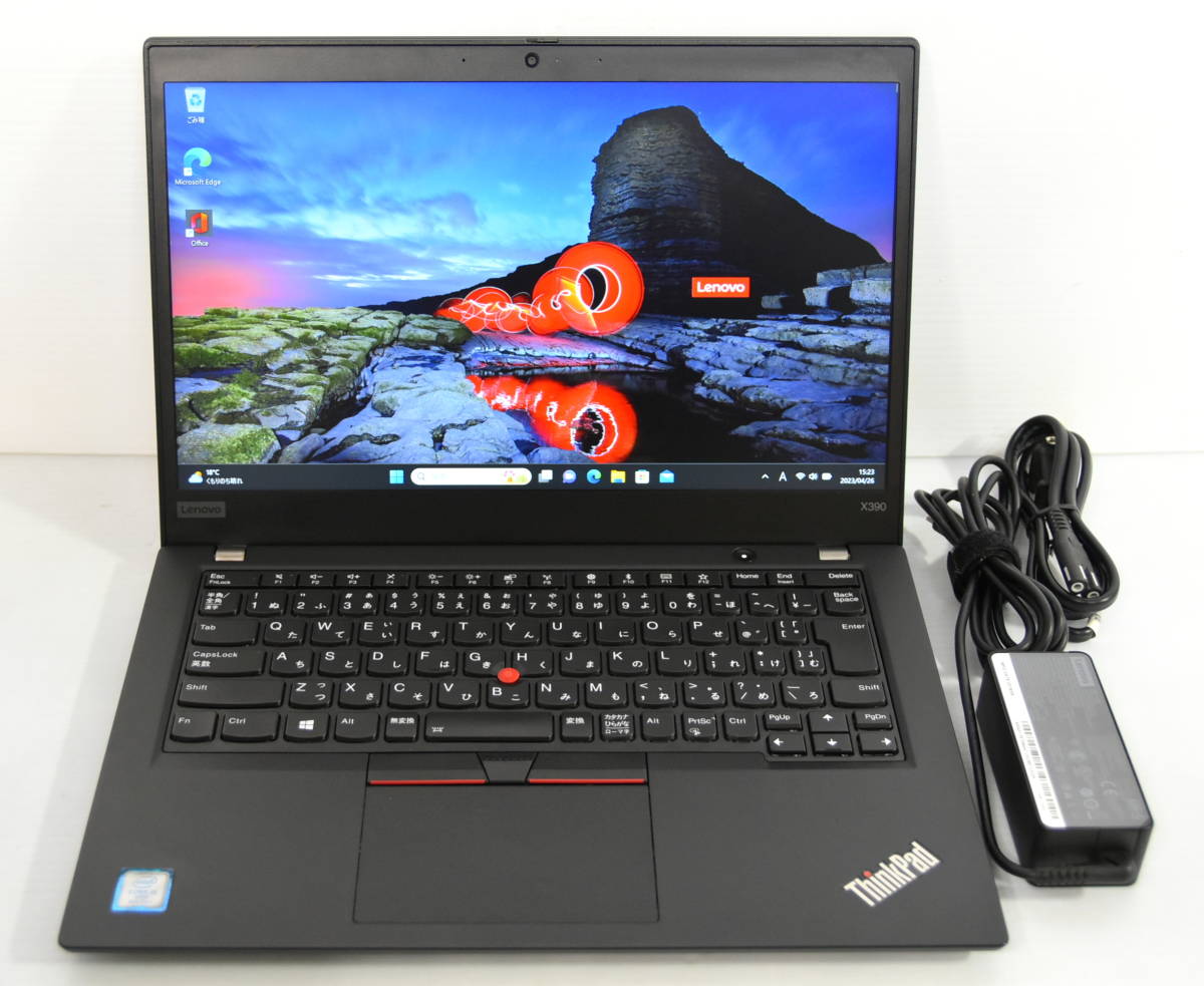☆ Lenovo ThinkPad X390 i5-8365U 1.6(4.1) 8CPU/NVMe 256GB/16GB/13.3W 1920x1080/無線/Bt/カメラ/スマートC/Office 2021/最新W11 ☆0467