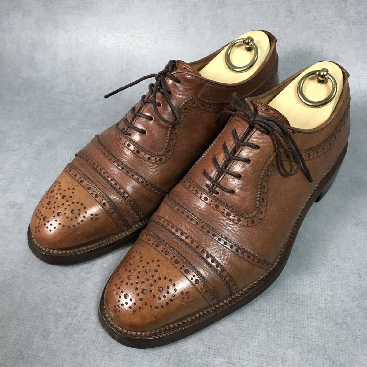 高級モデル スコッチグレイン 匠シリーズ ストレートチップ 内羽根 25.5 赤 高級モデル スコッチグレイン 匠シリーズ ストレートチップ 内羽根