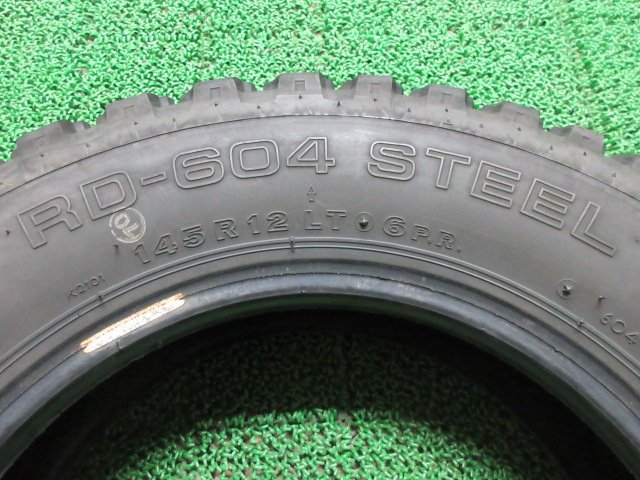 K845【送料無料】145R12 6PR 超溝高 9分山 ブリヂストン 夏タイヤ RD-604 STEEL 22年製 2本 激安 軽トラック 軽バン キャリィ アクティ 等 145r12 ブリヂストン 6prの通販 バン・小型 BLIZZAK タイヤ4本