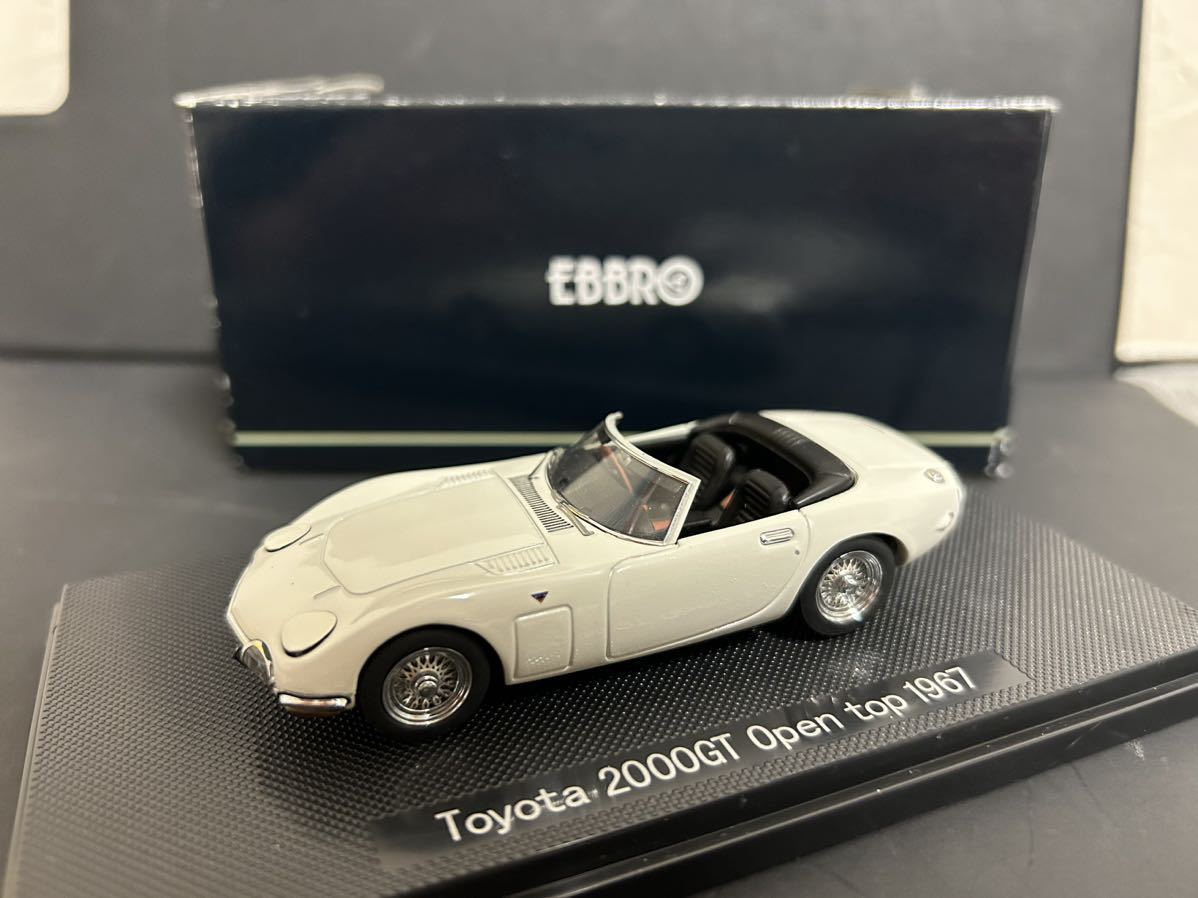 EBBRO 1/43 TOYOTA 2000gt OPEN TOP 1967 WHITE エブロ トヨタ ロードスター オープントップ ...