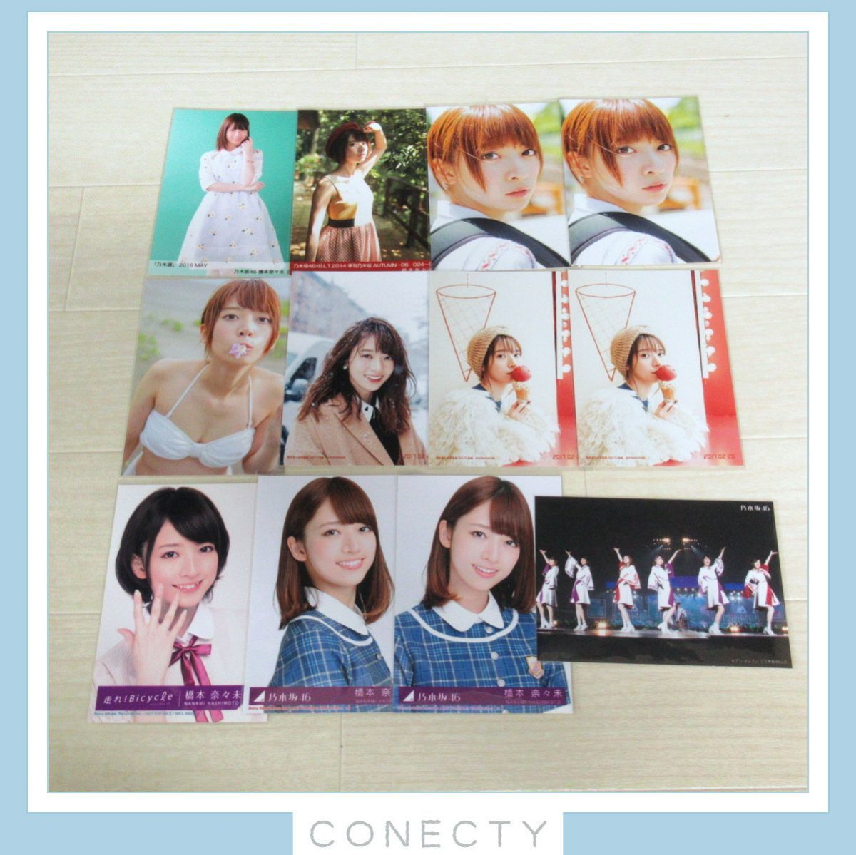 良品】乃木坂46 橋本奈々未 生写真 12枚セット/裸足でSummer/走れ  