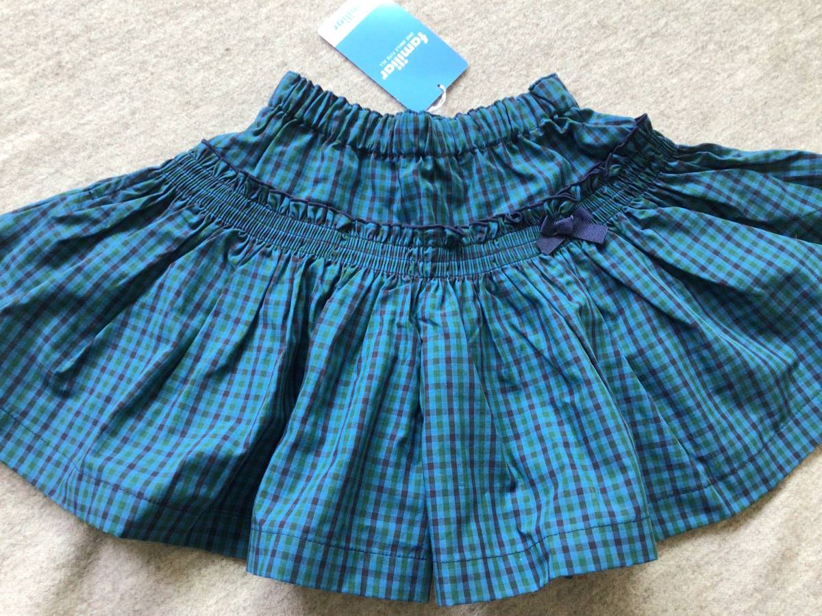 ファミリア Tシャツ&キュロット セット 100