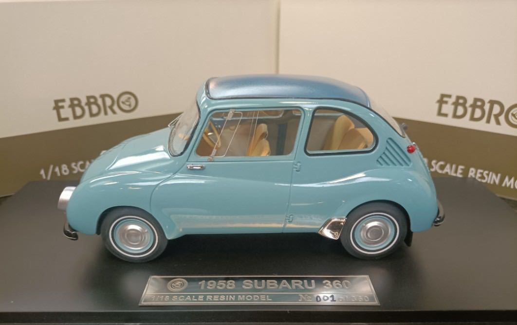 HOT，大得価】 Ebbro 1 18 スバル Subaru 360 1958ブルー