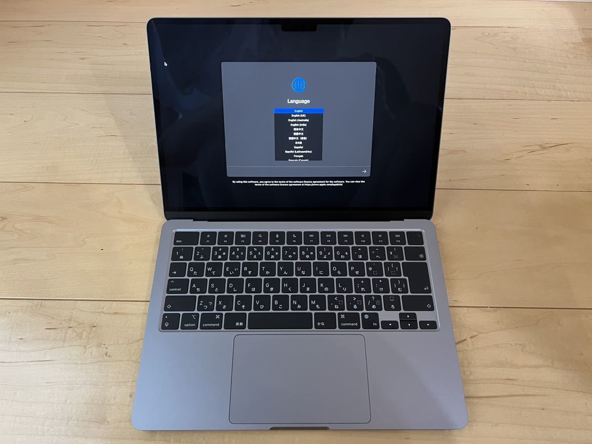 MacBook Air M2/8G/256GB スペースグレイ M2 Air MacBook 13-Inch CPU