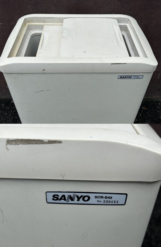 動作良好【SANYO サンヨー 小型冷凍ストッカー SCR-S42 冷凍庫