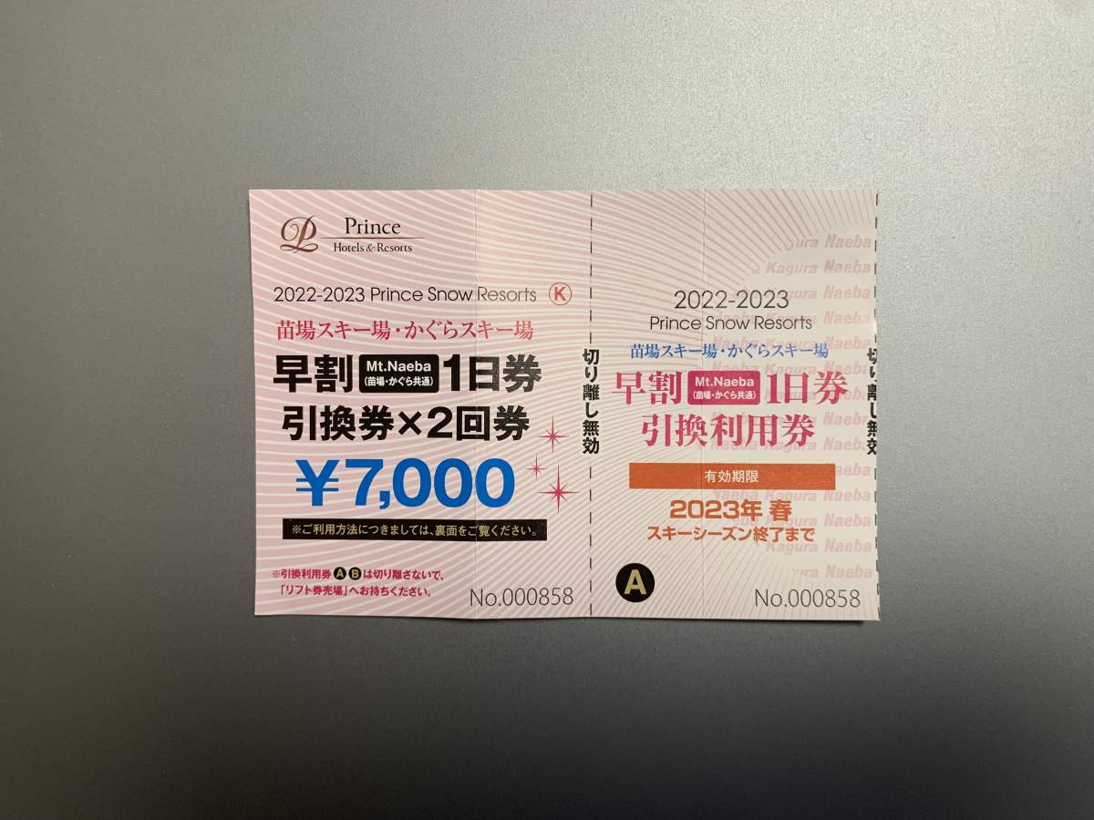 苗場スキー場・かぐらスキー場 苗場スキー場、かぐらスキー場早割1日