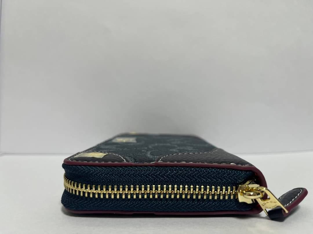 COACH コーチ ミッドナイトブルー ネイビー F53769 長財布 定番 COACH