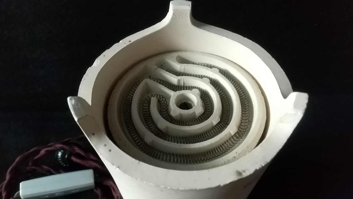 涼炉 白泥 電熱器 茶道具 煎茶道具 煎茶道具 白泥涼炉 茶道具