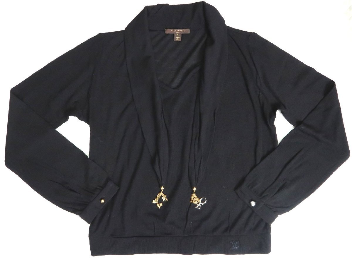 LVイニシアル付き！定価14万円 ヴィトン LOVEチャーム 長袖ニット
