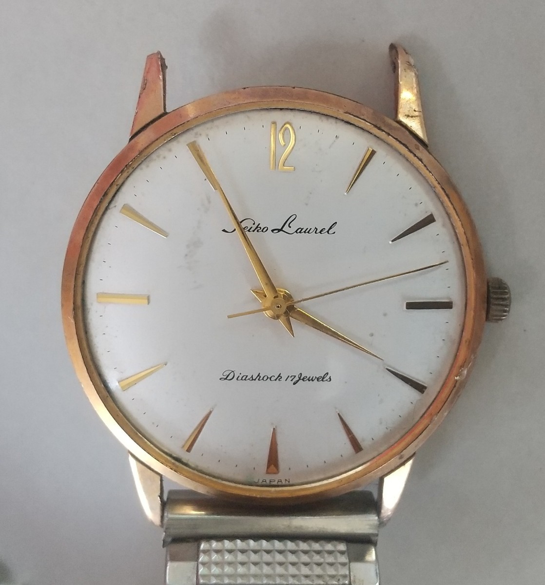 腕時計 SEIKO LAUREL セイコー ローレル 17石 ジャンク品 時計 ガラス 
