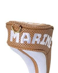 パンチングエシカルレザー　ヘッドカバー　フェアウェイウッド用２点セット　ベージュ