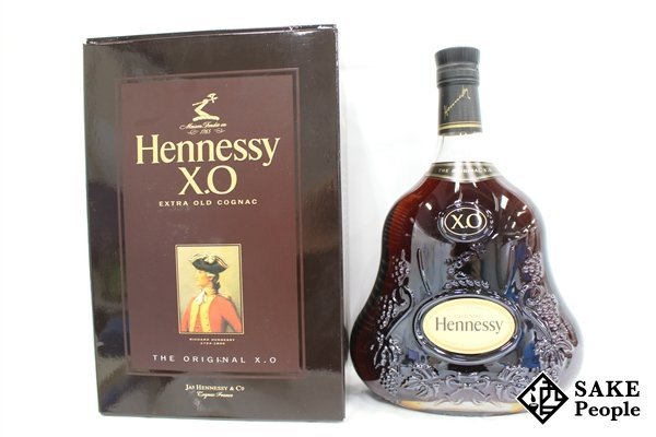 ◆注目! ヘネシー XO 黒キャップ 1000ml 40% 箱付き コニャック