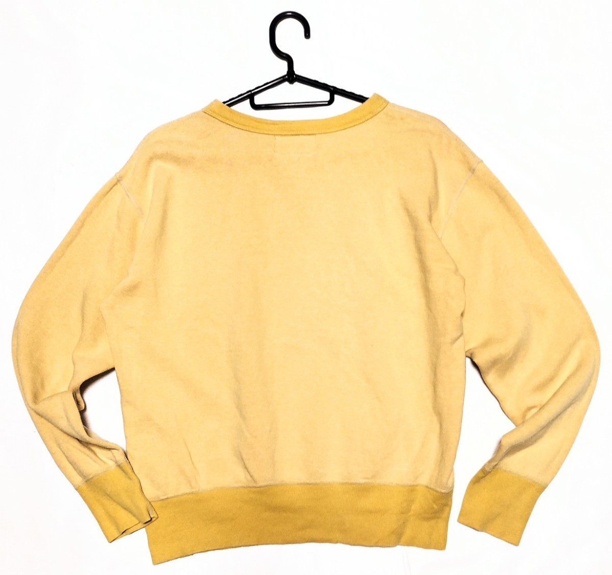 前Vガゼット+長リブ☆』Mサイズ 良品 The Real McCoy's AFAスウェット/黄