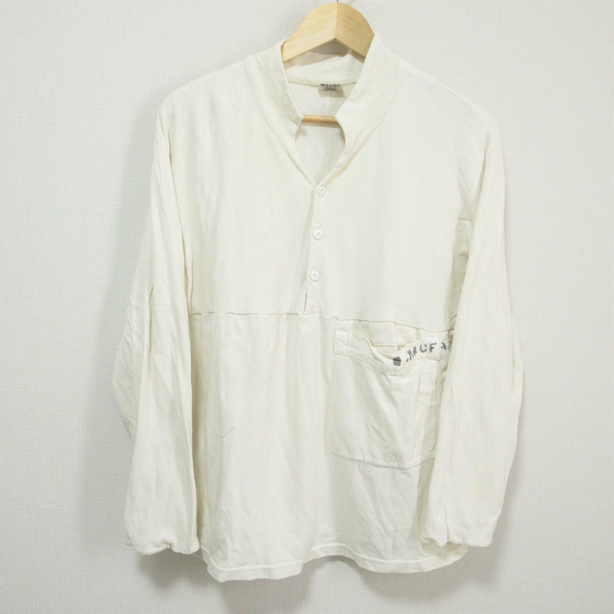 希少 KAPITAL キャピタル 長袖 コットンシャツ 美品 KAPITAL キャピタル 長袖 ハーフボタン ニット シャツ カットソー
