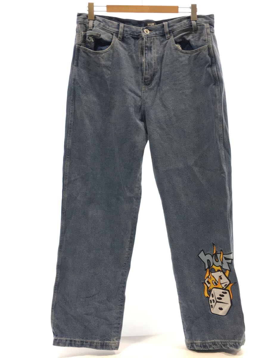 HUF◆ボトム/36/コットン/IDG/デニム/ジーンズ/インディゴ/