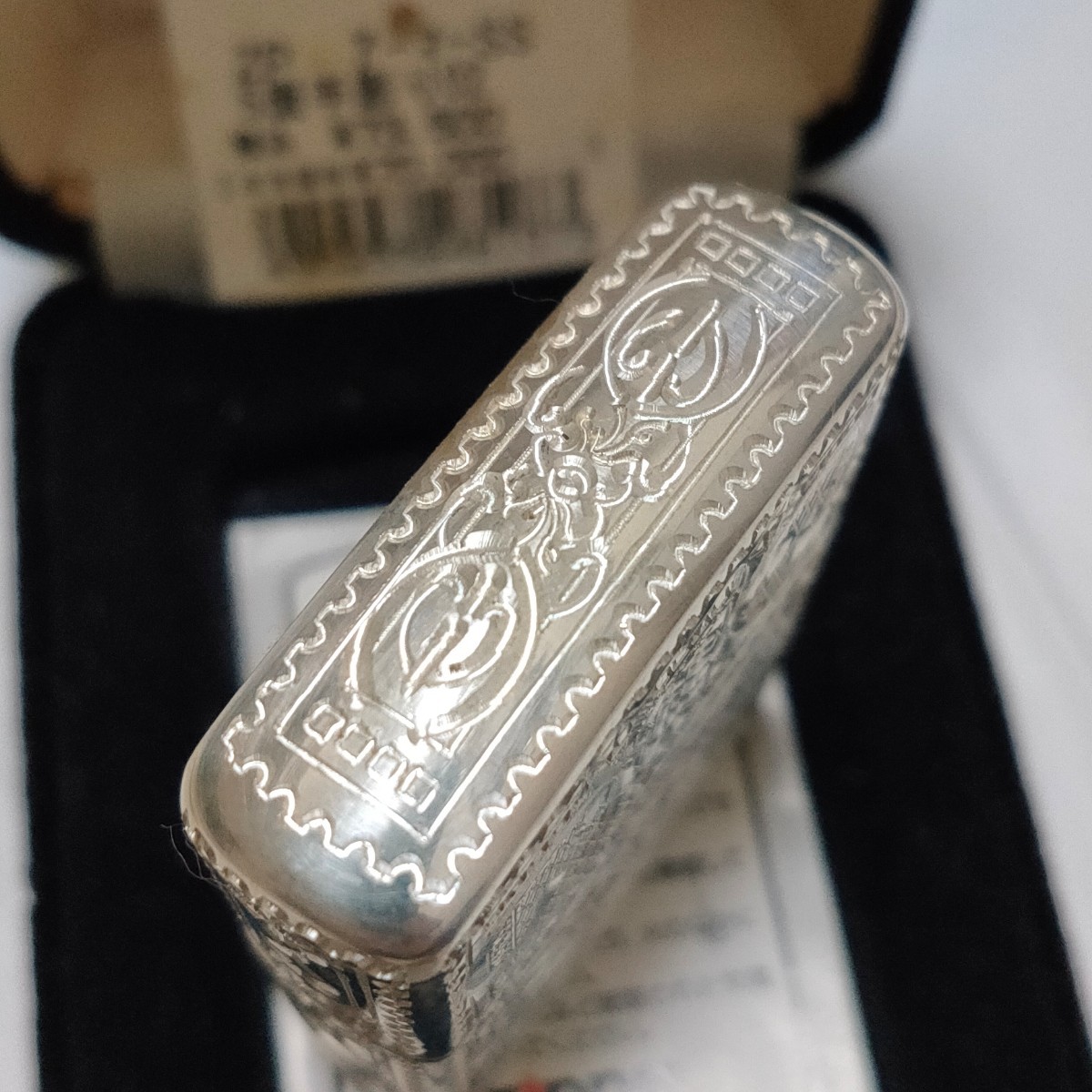 Zippo ジッポー 5面 彫刻 スターリング シルバー 1996年制 激レア