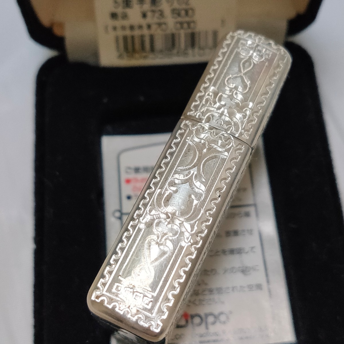 Zippo ジッポー 5面 彫刻 スターリング シルバー 1996年制 激レア