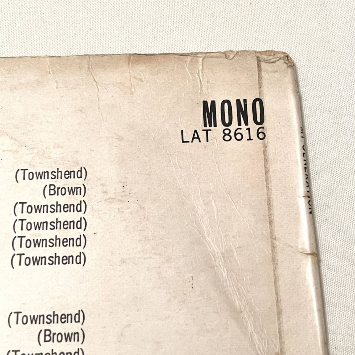 Generation - My The Who Vinyl – WHO MONO UKorg LP レコード UK