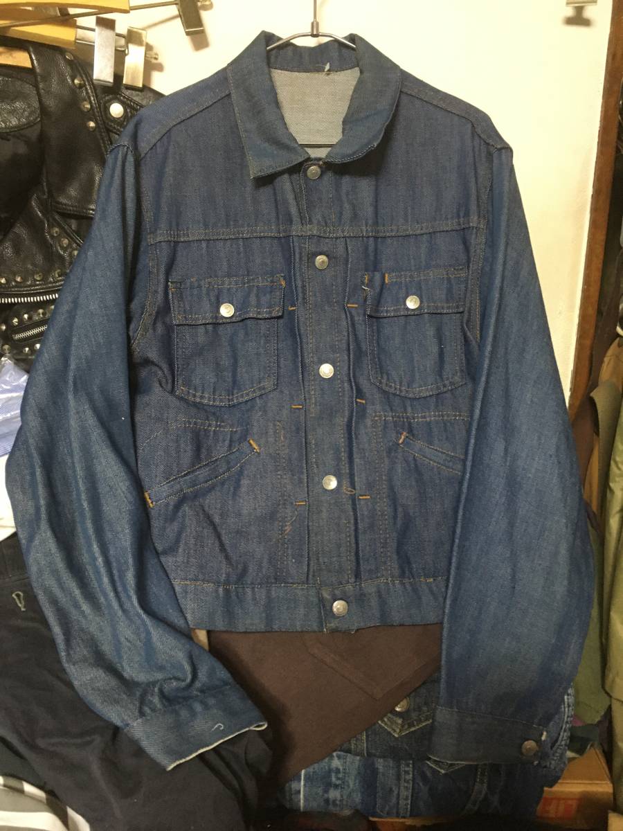2305ビンテージ60～70's JC PENNEYペニーRANCHCRAFTランチクラフトVATDYEDデニム ジャケットOLDオールドUSEDストア古着ジージャンPENNEY’S