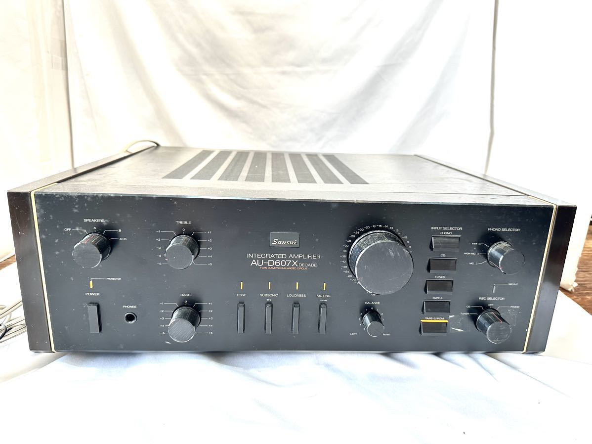 通電確認済 サンスイ Sansuiプリメインアンプ AU-D607X DECADE SANSUI