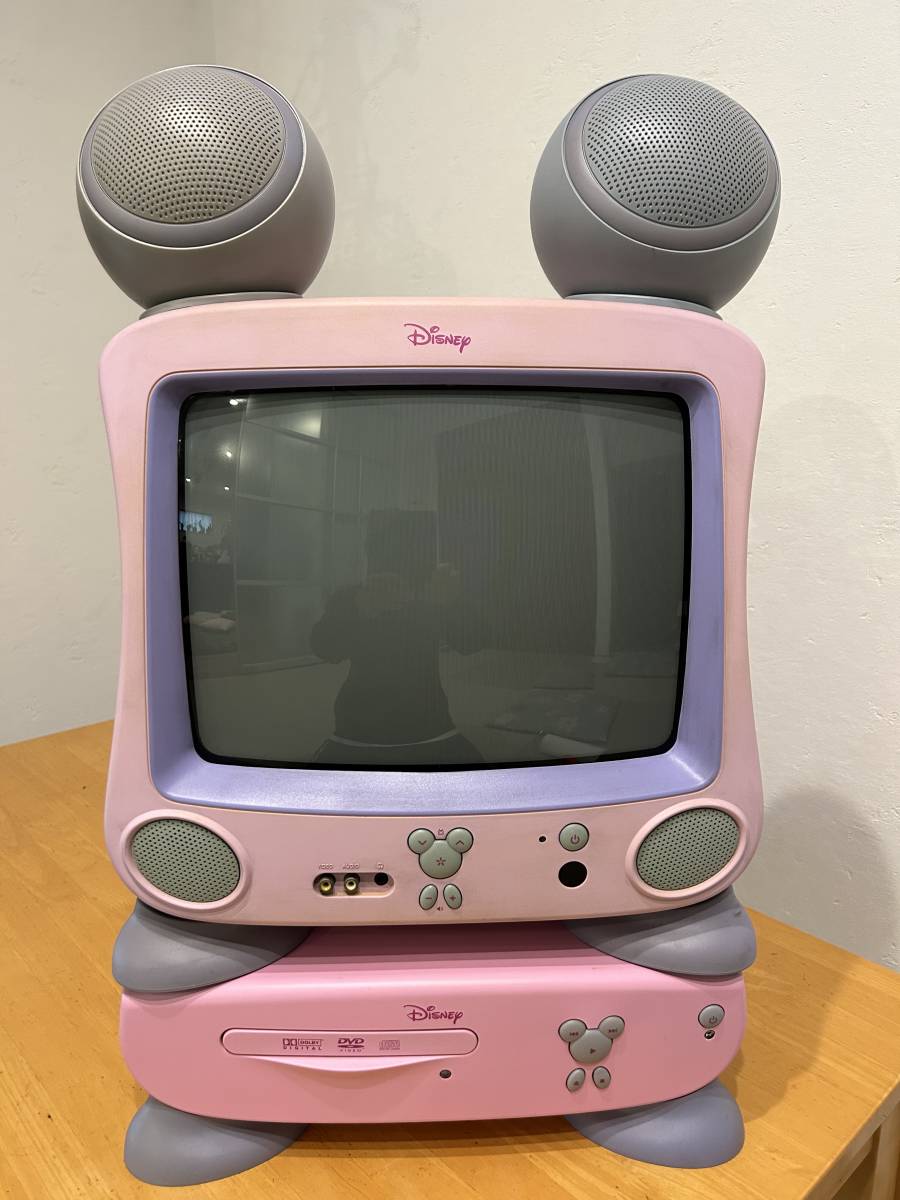 Disney ミッキーマウス　ブラウン管TV　DVD・CDプレーヤー テレビ・映像機器 Disney ミッキーマウス ブラウン管TV DVD・CDプレーヤー