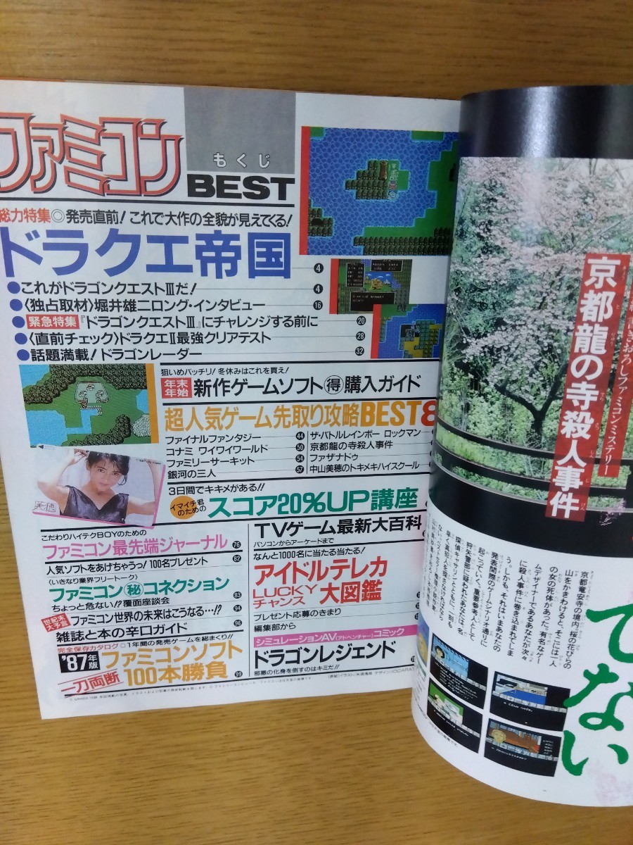 美品級 ファミコンBEST ファミコンベスト 創刊号 第1号 昭和63年 1988 