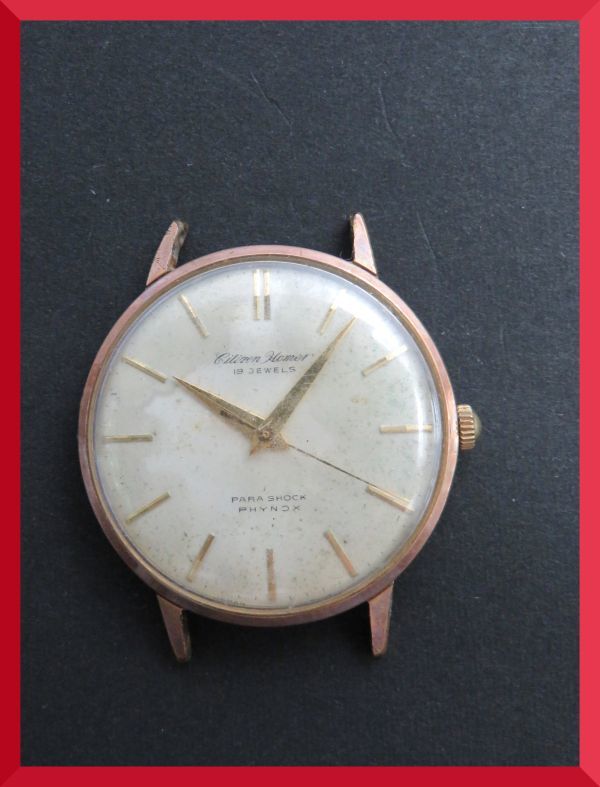 シチズン CITIZEN ホーマー HOMER 17石 手巻き19石 手巻き 3針 H015901 