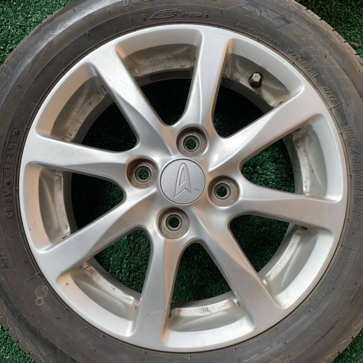 8〜9分山】155/65R14 ブリヂストン NEXTRY Ecopla サマータイヤ