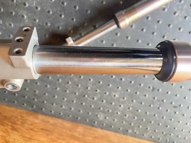 アグラス KSR110 用 HRC RS125倒立フロントフォーク用アルミステム