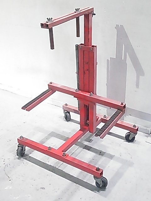 (１円スタート！) 油圧式 タイヤドーリー / ホイールドーリー / メーカー不明 / 自動車整備 / 動作良好 ※店舗引取り歓迎 J5344