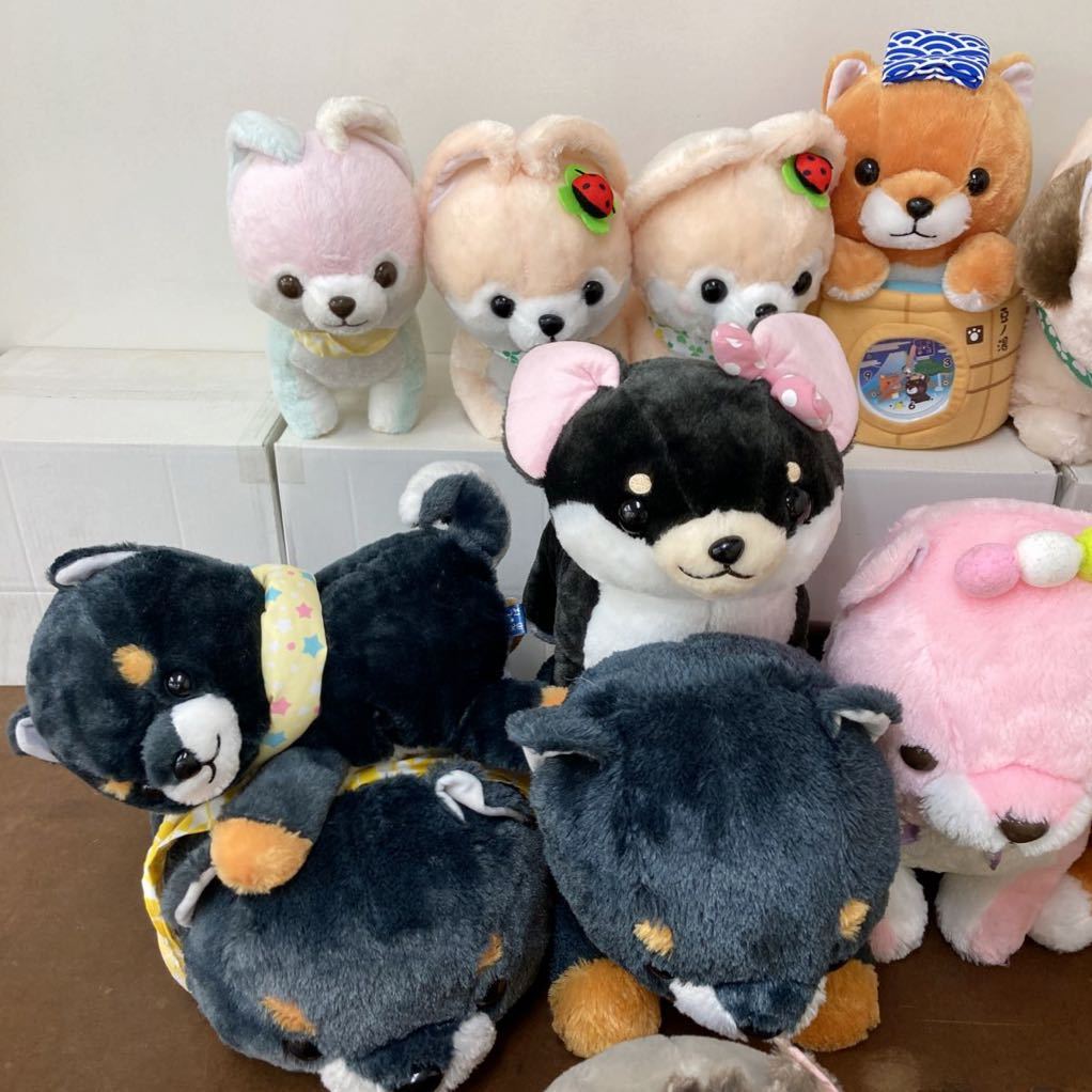 RK120) 豆しば三兄弟 ぬいぐるみ 大量セット まとめ売り 現状品