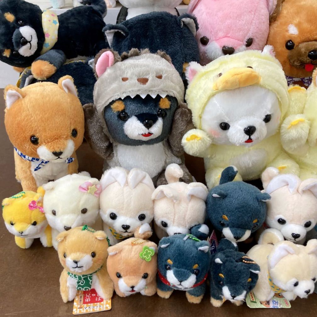 RK120) 豆しば三兄弟 ぬいぐるみ 大量セット まとめ売り 現状品