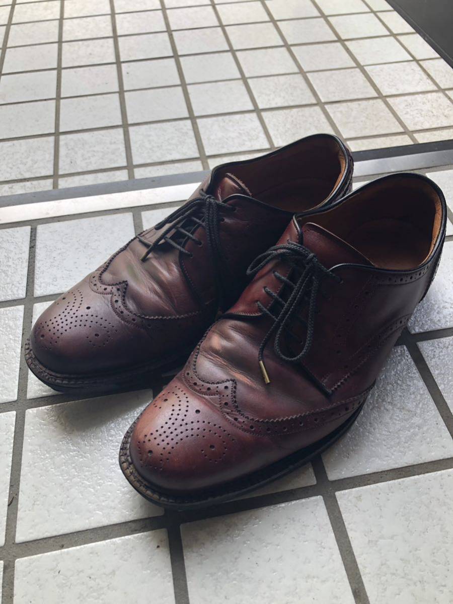 即決 SCOTCH GRAIN スコッチグレイント 25.5cm ストレードチップ 本革