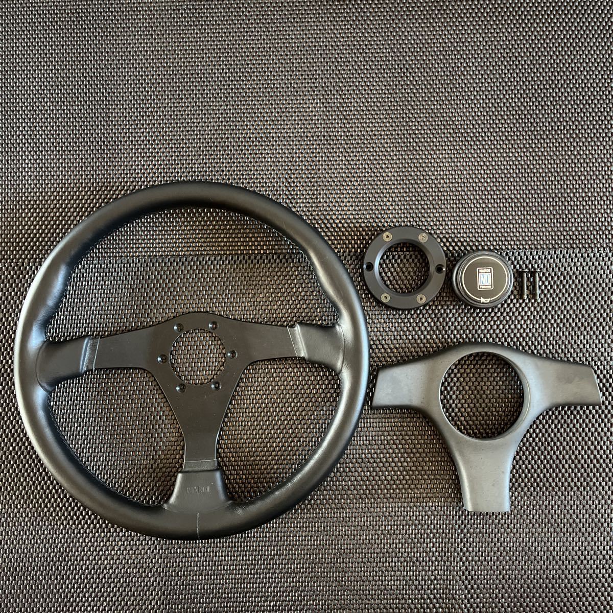 絶版 NARDI GARA3 Type4 ナルディ ガラ3 タイプ4 ブラックレザー/ガン