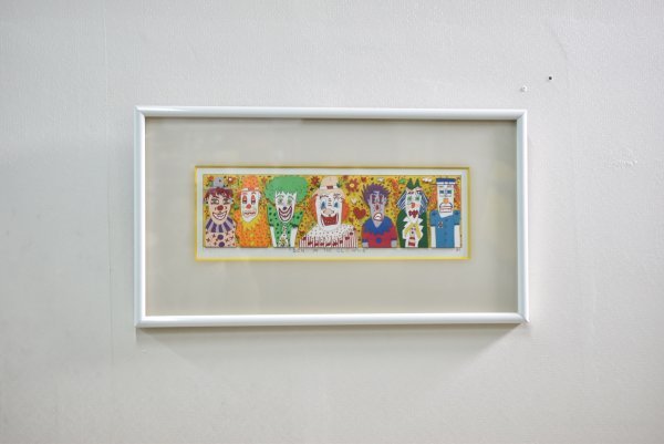 真作】ジェームス・リジィ(James Rizzi) SEND IN THE CLOWNS 3Dシルク