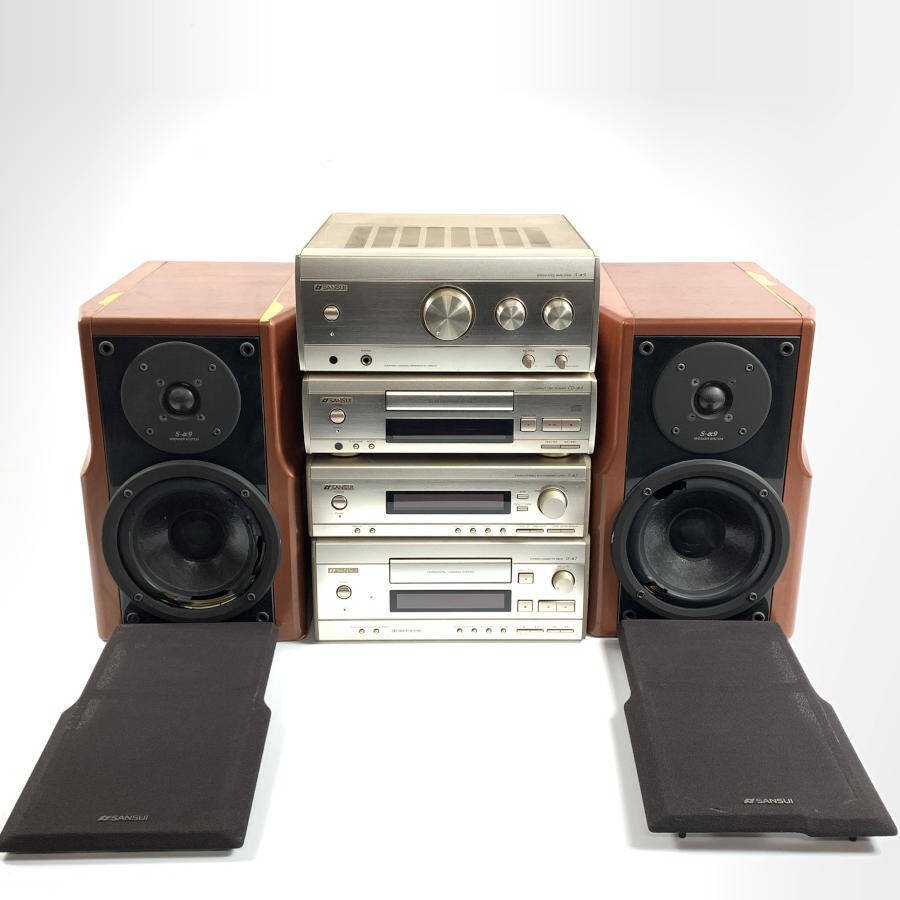 Sansui サンスイ A-α9 / CD-α9 / D-α7 / T-α7 ミニコンポ◇現状品