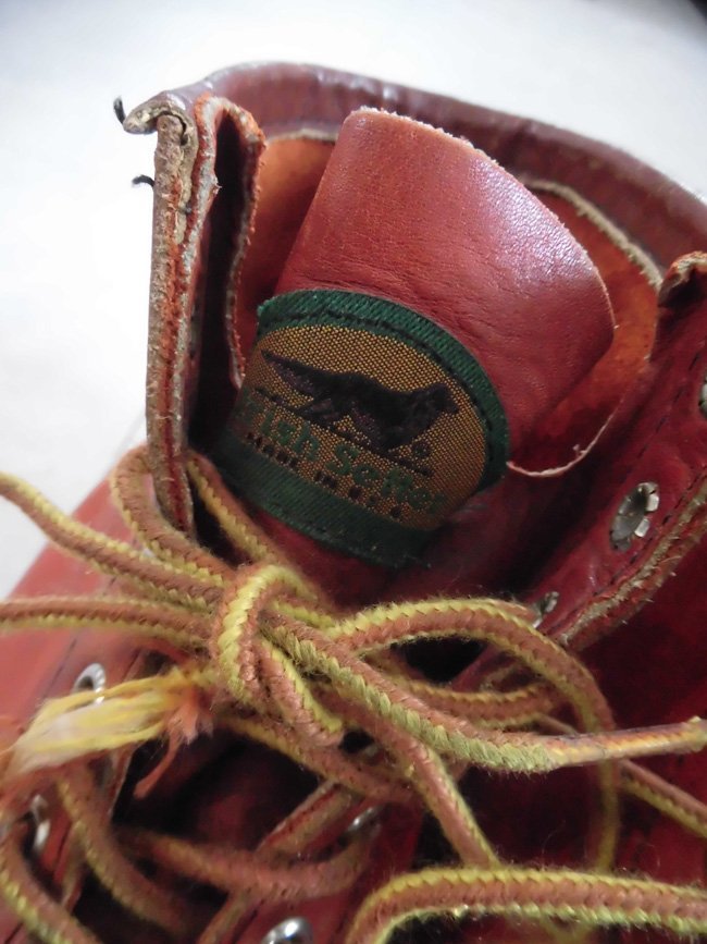 RED WING/レッドウィング アイリッシュセッター 半円犬タグ 90年代 875 