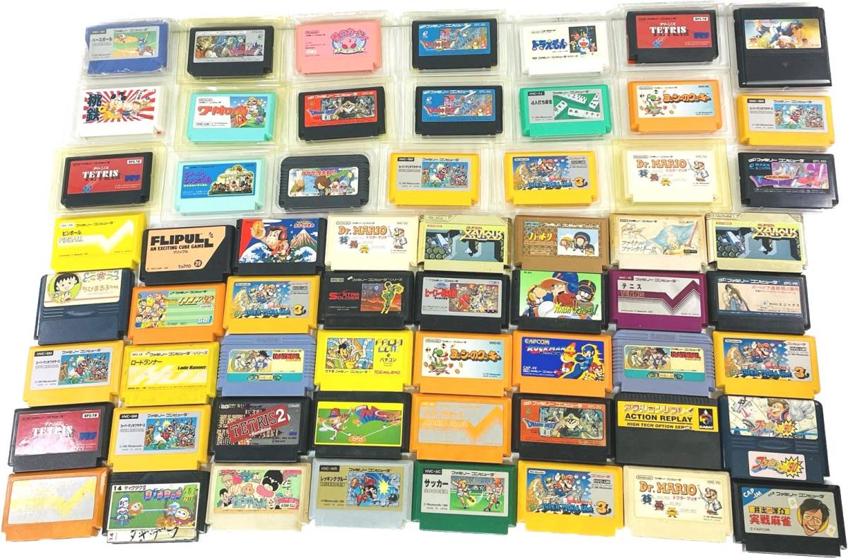 63【大量！61本セット！】FC ファミコン ソフト カセット まとめ  