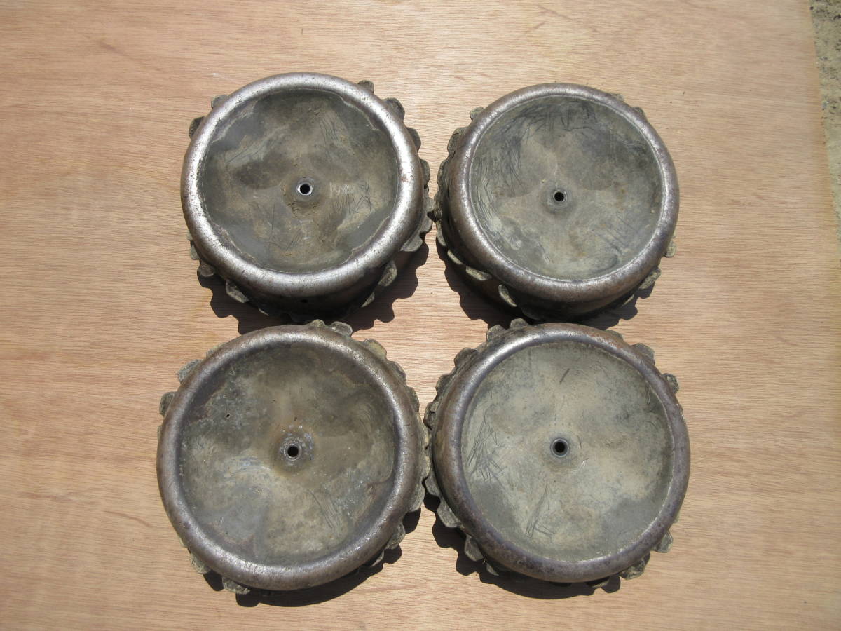 ♪♪　岡山県　矢掛町から　スパイダーモア　車輪　穴空き　ジャンク品　４本１セット